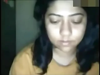 Indian Girl enjoys unselfish Blowjob , Teen cumming involving frowardness